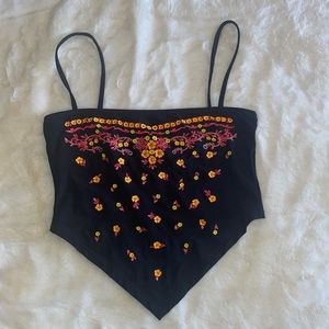 floral bandana top